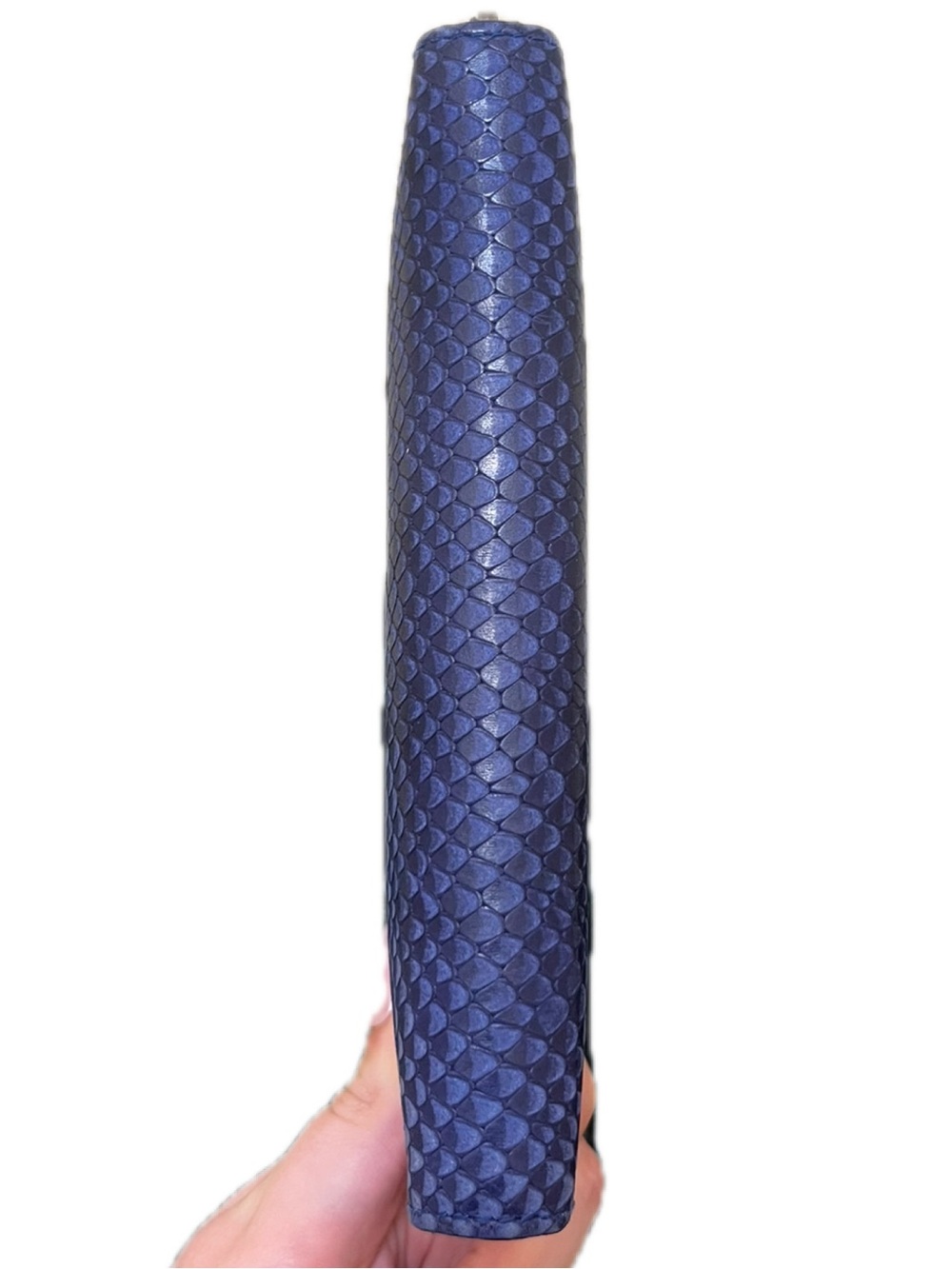 Jimmy Choo Blue Snake Embossed Continental Wallet - Picture 4 of 16